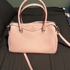Kate Spade Pink Satchel with Gold Accents